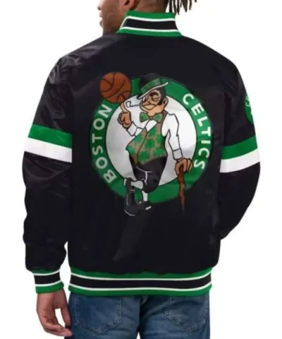 Boston Celtics Home Game Black Varsity Jacket