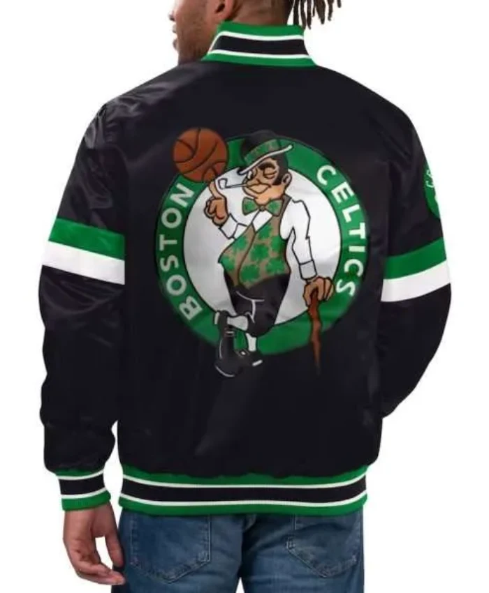 Boston Celtics Home Game Black Varsity Jacket