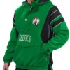 Shop Boston Celtics Home Team Half-Zip Kelly Green Jacket