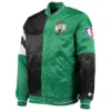 Boston Celtics 75th Anniversary Leader Full-Snap Satin Jacket