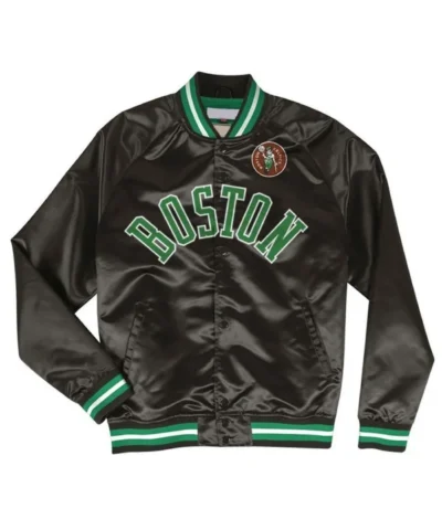 Shop Boston Celtics Lightweight Full-Snap Jacket