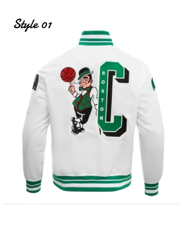 Boston Celtics Mashup Classic Rib Satin Jacket