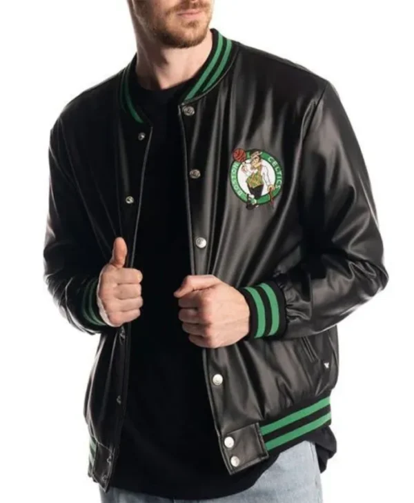 Boston Celtics Metallic Black Jacket