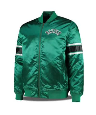 NBA Boston Celtics Full-Zip Satin Green Jacket