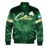 Boston Celtics Pick and Roll Green Varsity Jacket