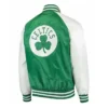 Boston Celtics Point Guard Kelly GreenWhite Satin Jacket