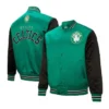 GreenBlack Boston Celtics Primetime Full-Snap Jacket