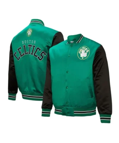 GreenBlack Boston Celtics Primetime Full-Snap Jacket