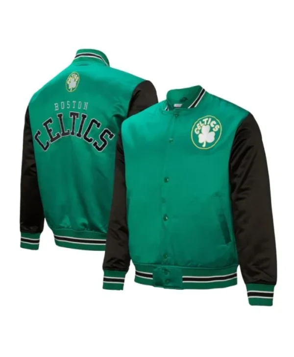 GreenBlack Boston Celtics Primetime Full-Snap Jacket