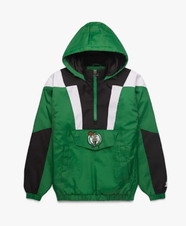 Boston Celtics Half-Zip Pullover Green Jacket