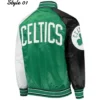 Boston Celtics Reliever Kelly GreenBlack Satin Jacket
