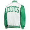Boston Celtics Renegade WhiteKelly Green Satin Jacket