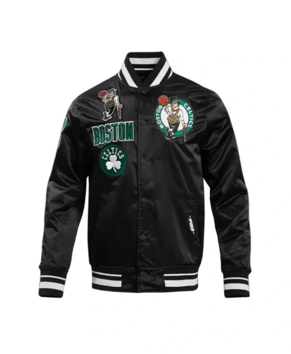 Boston Celtics Retro Classic Rib Satin Jacket