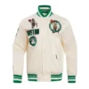 Buy Boston Celtics Retro Classic Rib Full-Snap Satin Jacket