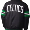 Shop Boston Celtics Scout I Varsity Full-Snap Satin GreenBlack Jacket