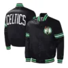 Boston Celtics Slider Varsity Black Jacket