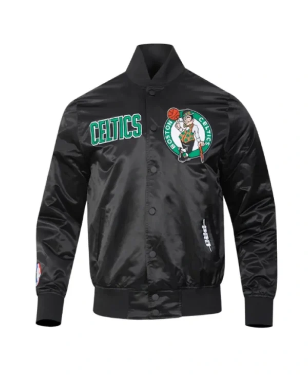 Boston Celtics Souvenir Full-Snap Satin Jacket