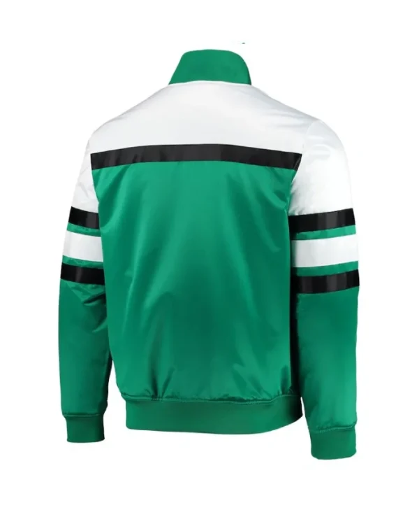 Boston Celtics Special Script Full-Snap Kelly Green Satin Jacket