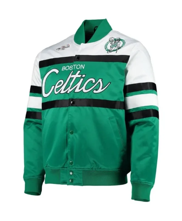 Boston Celtics Special Script Full-Snap Kelly Green Jacket
