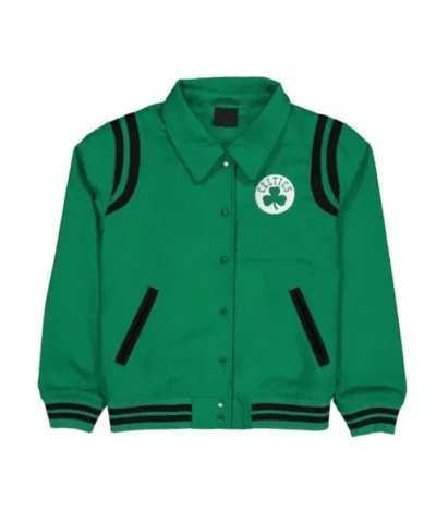 Boston Celtics Sport Night Varsity Full-Snap Wool Jacket