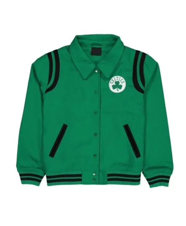 Boston Celtics Sport Night Varsity Full-Snap Wool Jacket