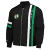 Boston Celtics Stitch Applique Cotton Black Jacket