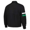 Boston Celtics Stitch Applique Black Bomber Jacket
