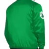 Boston Celtics Stitch Applique Kelly Green Satin Jacket