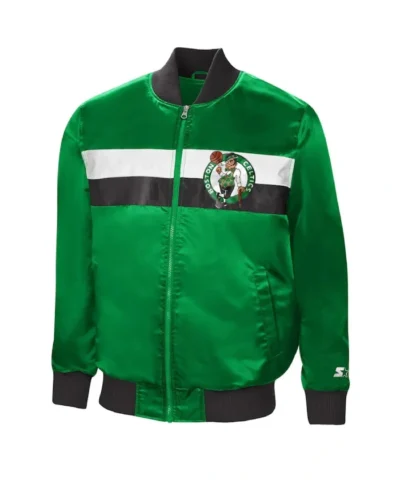 Buy Boston Celtics The Ambassador Full-Zip Satin Jacket