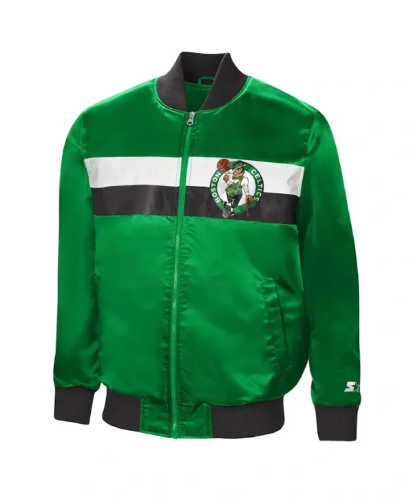 Buy Boston Celtics The Ambassador Full-Zip Satin Jacket