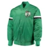 The Champ Boston Celtics Full-Snap Satin Jacket