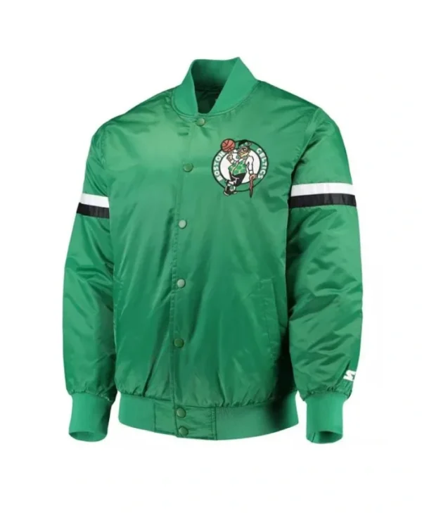 The Champ Boston Celtics Full-Snap Satin Jacket
