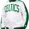 Shop The D-Line Boston Celtics Full-Snap Satin White Jacket