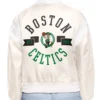 Printed Logo Boston Celtics Varsity Full-Snap Jacket