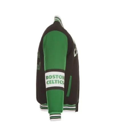 Boston Celtics Black and Green Varsity Jacket