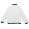 Boston Celtics Lightweight White Satin Jacket