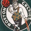 Boston Celtics WoolLeather Full-Zip Dark Green Varsity Jacket