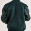Boston Celtics Dark Green WoolLeather Varsity Jacket