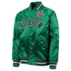 Shop Youth Hardwaood Classics Boston Celtics Full-Snap Satin Kelly Green Jacket