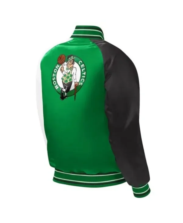 Boston Celtics Youth Kelly Green Satin Jacket