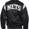 Brooklyn Nets Division Black Satin Jacket