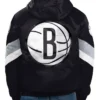 Force Play Brooklyn Nets Black Hoodie Half-Zip Jacket