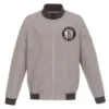 Brooklyn Nets Lightweight Nylon Bomber Jacket