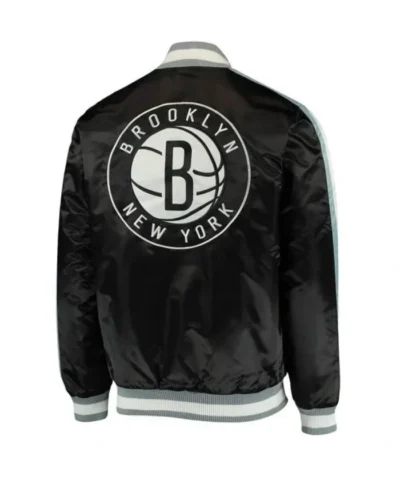 Brooklyn Nets The Offensive Black Satin Jacket