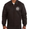 Brooklyn Nets Workwear Black Cotton Full-Zip Jacket