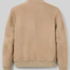 Brown Suede Bomber Jacket Men