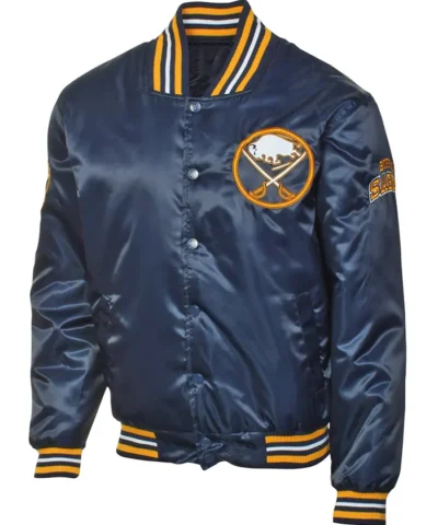 Buffalo Sabres varsity Rib-Knitted Satin Jackets