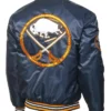 Buffalo Sabres varsity Rib-Knitted Satin Jackets Back