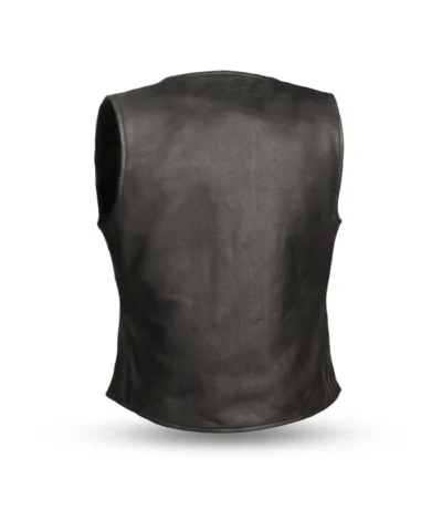 Women’s Button-Up Moto Leather Vest