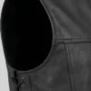 Button-Up Sharp Shooter Leather Vest Mens